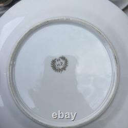 Ensemble de thé japonais vintage en lithophane avec geisha, 5 tasses, soucoupes et assiettes, théière.