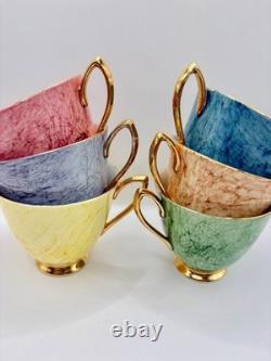 Ensemble de thé ou café en porcelaine bone china Gossamer Royal Albert vintage de 20 pièces