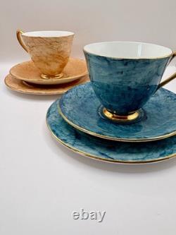 Ensemble de thé ou café en porcelaine bone china Gossamer Royal Albert vintage de 20 pièces