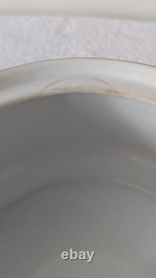 Ensemble de thé ou de café vintage en bleu sarcelle avec un motif de grues Fabriqué en Chine