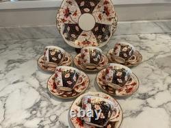 Ensemble de thé vintage Imari Tasses/Soucoupes/Assiette à gâteaux