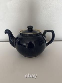 Ensemble de théière, cafetière et pichet à lait en grès vintage Denby Cottage Blue en très bon état