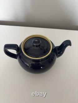 Ensemble de théière, cafetière et pichet à lait en grès vintage Denby Cottage Blue en très bon état