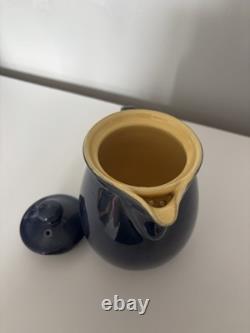 Ensemble de théière, cafetière et pichet à lait en grès vintage Denby Cottage Blue en très bon état