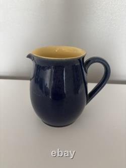 Ensemble de théière, cafetière et pichet à lait en grès vintage Denby Cottage Blue en très bon état