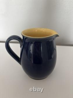 Ensemble de théière, cafetière et pichet à lait en grès vintage Denby Cottage Blue en très bon état
