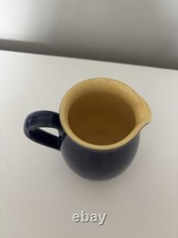 Ensemble de théière, cafetière et pichet à lait en grès vintage Denby Cottage Blue en très bon état