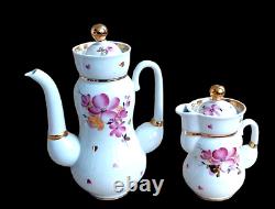 Ensemble de théière en porcelaine LFZ Lomonosov vintage russe URSS des années 1970 PRINTEMPS