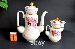 Ensemble de théière en porcelaine LFZ Lomonosov vintage russe URSS des années 1970 PRINTEMPS