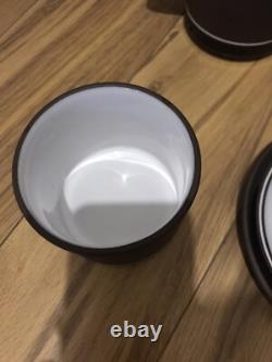 Ensemble de théière et cafetière vintage Hornsea Pottery Contrast (1975-1977)