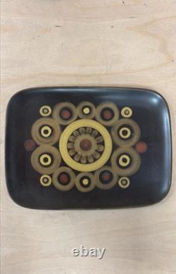 Ensemble de vaisselle et de café vintage Denby Arabesque années 1970, 24 pièces en grès rétro