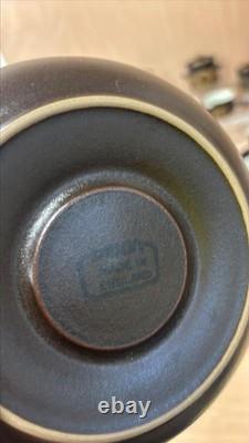 Ensemble de vaisselle et de café vintage Denby Arabesque années 1970, 24 pièces en grès rétro