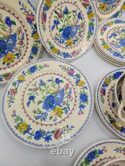 Ensemble mixte en porcelaine ironstone vintage Mason's Regency Pattern