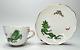 Ensemble Tasse Et Soucoupe En Porcelaine Verte De Meissen Avec Dragon Ming Vintage, 1er Choix