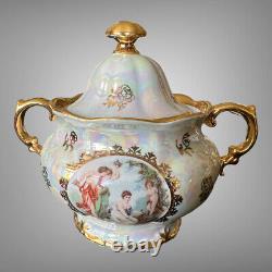 Ensemble thé/café en porcelaine de la Vierge de Sonnenberg RDA des années 1960 pour 4 personnes, 16 pièces