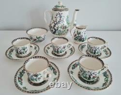 Ensemble vintage W R Midwinter, modèle Indian Tree : cafetière et tasses