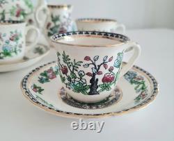 Ensemble vintage W R Midwinter, modèle Indian Tree : cafetière et tasses