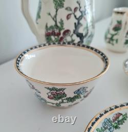 Ensemble vintage W R Midwinter, modèle Indian Tree : cafetière et tasses