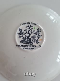 Ensemble vintage W R Midwinter, modèle Indian Tree : cafetière et tasses