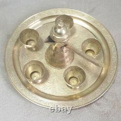 Ensembles Tea Vintage Arabic Sauser Cooper Coffee Cup Brass Pure Rar