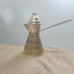 Ensembles Tea Vintage Arabic Sauser Cooper Coffee Cup Brass Pure Rar