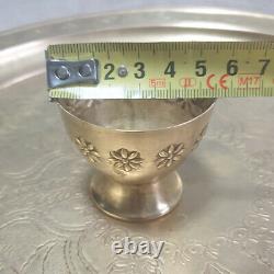 Ensembles Tea Vintage Arabic Sauser Cooper Coffee Cup Brass Pure Rar