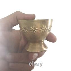 Ensembles Tea Vintage Arabic Sauser Cooper Coffee Cup Brass Pure Rar