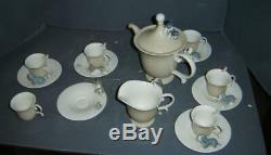 Exceptionnel Vintage 14 Pièces À La Retraite Lladro Set Café Thème Chiens Puppy Rare