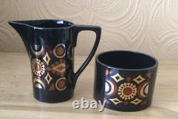 Fabulous Vintage Portmeirion Arabian Brocade Coffee Set C1968 11 Pièces