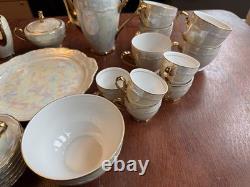 Gerbruder Benedikt. Service à café/expresso en nacre. 35 pièces. Vintage