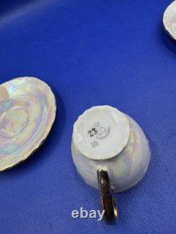 Gerbruder Benedikt. Service à café/expresso en nacre. 35 pièces. Vintage