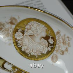 Gold Gilding Vintage China Cup Saucer Set Gilt Flourish Beauty Patten Girl