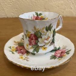 Hammersley Cup & Saucer Set De 6 Bone Chine England Flower Tea Café Vintage