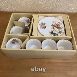 Hammersley Cup & Saucer Set De 6 Bone Chine England Flower Tea Café Vintage