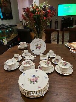 Hutschenreuther Hohenberg Fine Allemande Vintage Chine Thé Et Café Set 26 Pieces