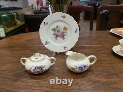 Hutschenreuther Hohenberg Fine Allemande Vintage Chine Thé Et Café Set 26 Pieces