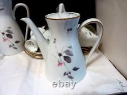 Jolie ensemble de thé et de café en porcelaine vintage Rosenthal, Quince R Loewy, 27 pièces