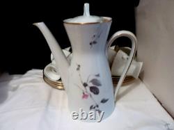 Jolie ensemble de thé et de café en porcelaine vintage Rosenthal, Quince R Loewy, 27 pièces