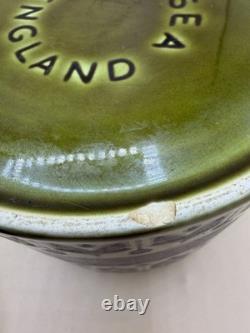 Lot de 3 bocaux de rangement vintage Hornsea Heirloom pour thé/café/sucre, petits, verts