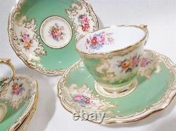 Luxe Spode Copelands Chine Y589 Spode Période 1790-1820 4 Tasses à Demitasse Saucisses