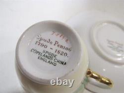 Luxe Spode Copelands Chine Y589 Spode Période 1790-1820 4 Tasses à Demitasse Saucisses