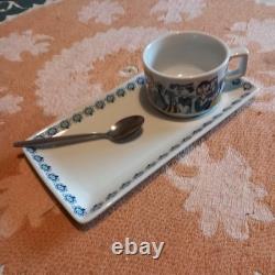 MOSA Maastricht ensemble immaculé de 6 assiettes à croissants vintage. Années 1960, Jef Schijns