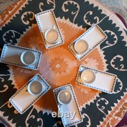 MOSA Maastricht ensemble immaculé de 6 assiettes à croissants vintage. Années 1960, Jef Schijns