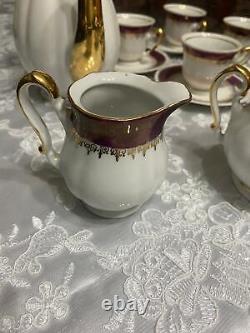 Magnifique Vintage 40 Ans Royal Standard Bone Tea Set 17 Pcs