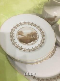 Magnifique ensemble de café en porcelaine chinoise soviétique vintage