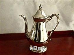 Merveilleux Vintage Silver Plated Tea & Coffee Set On Bandeaux Viners
