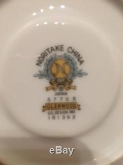 Noritake Glenwood 5770 Service À Thé Ou À Café En Porcelaine Vintage, 15 Pièces