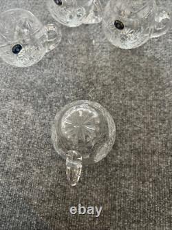 Nouveau Service à Thé/Café en Cristal Vintage Bohémien de 4 Pièces, Taillé à la Main, en Excellent État