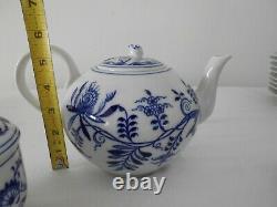 Original Vintage Zwiebelmuster Tchécoslovaquie Blue Onion Tea /coffee Set For 6