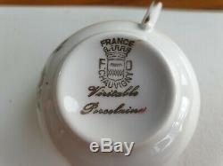 Plate Vintage France Veritable Porcelane Café Set De Pot À Lait Sucrier Coupes